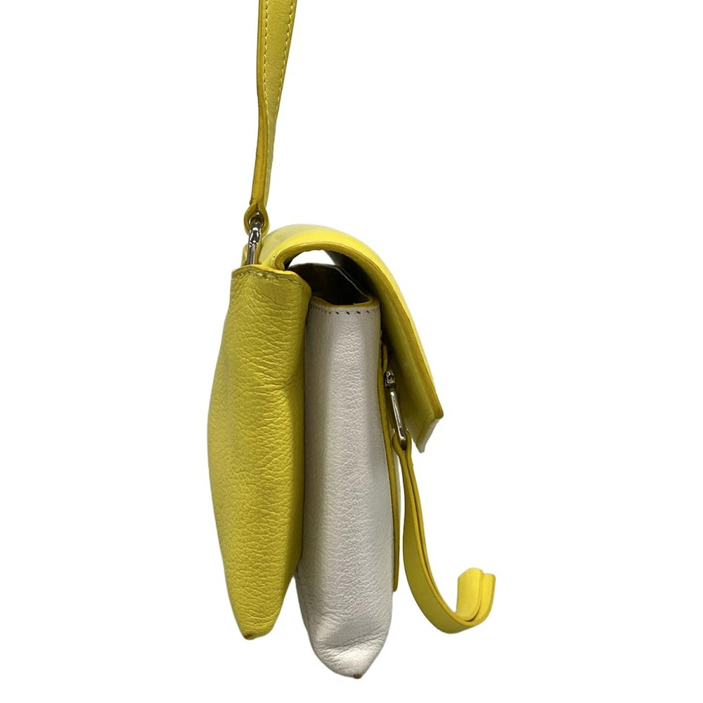 GIVENCHY Shoulder Bag Yellow White Leather - Picture 2 of 7